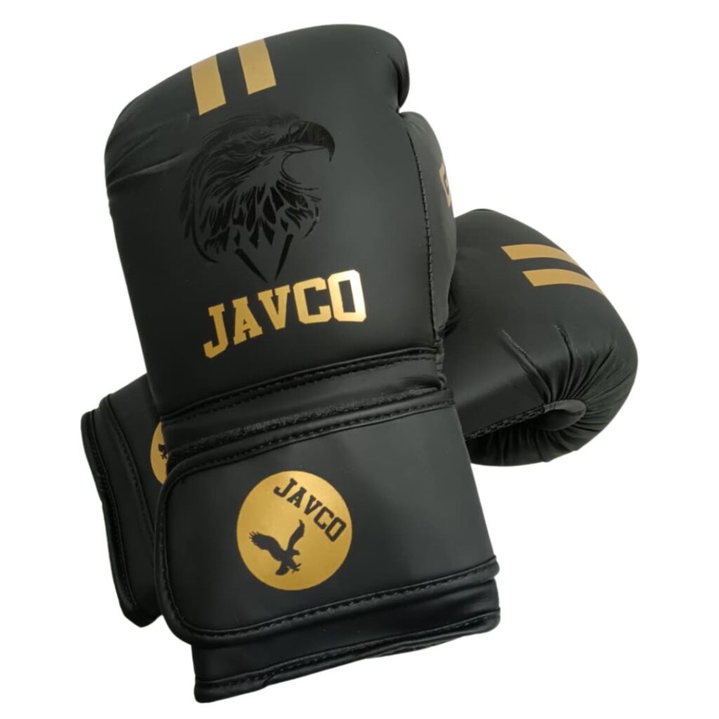 Guante boxeo javco negro dorado 12-14oz
