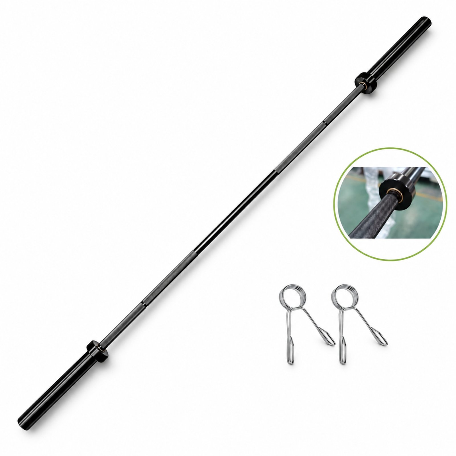 PREVENTA/ Barra Olímpica Black 20 kg 220 cm | OLIMPO SPORTS